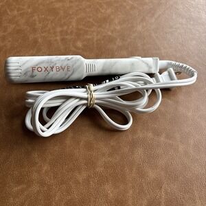 FoxyBae‎ Mini Hair Straightener Travel Flat Iron Marble Rose Gold Colored